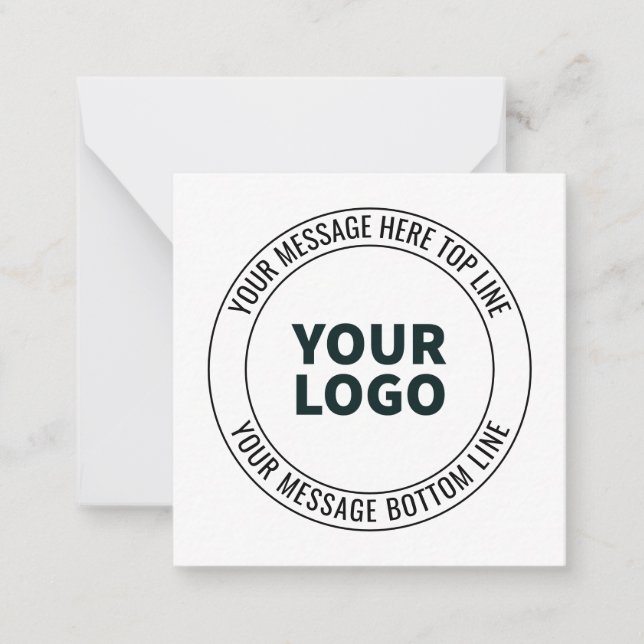 Simple to Replace with Your Logo or Image  Card (Front)