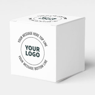 Simple to Replace with Your Logo or Image  Favor Box