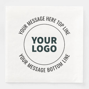 Simple to Replace with Your Logo or Image Napkin
