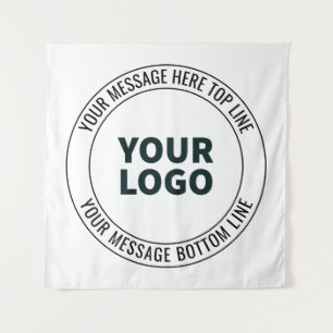 Simple to Replace with Your Logo or Image  Tapestry