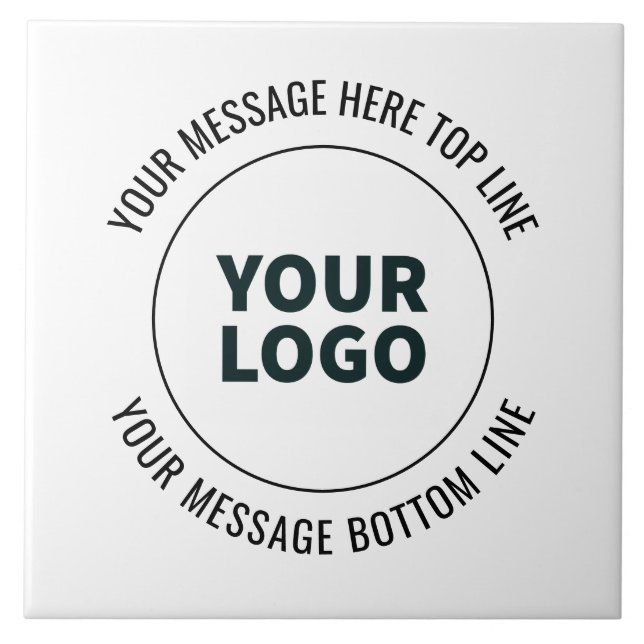 Simple to Replace with Your Logo or Image  Tile (Front)