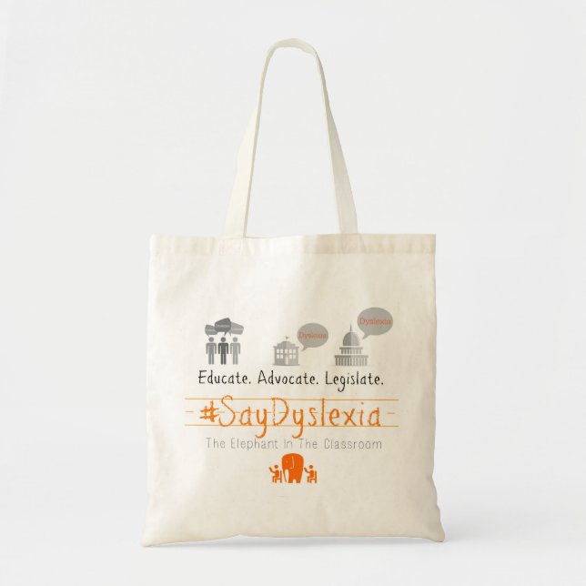Simple Tote - Educate. Advocate. Legislate. Bag (Front)