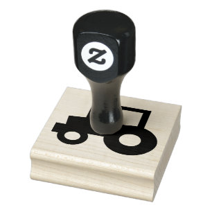 Simple Tractor Rubber Stamp