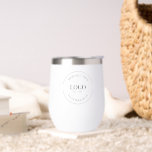 Simple Trade show giveaway Business Logo<br><div class="desc">Make a statement with your business logo on a professional thermal wine tumbler. Increase web-traffic and customer engagement with the Custom website on the tumbler. Don't miss out on this unique promotional opportunity! Give these at a tradeshow as a giveaway. Contact info@lddesignloft.com if you need assistance with this design template....</div>