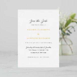 Simple Traditional Wedding Save the Date