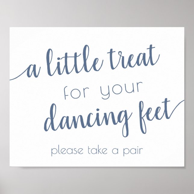 Simple Treat for Dancing Feet | Dusty Blue Event Poster (Front)
