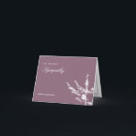 Simple Tree Sympathy Cards<br><div class="desc">Send your sincere condolences in a thoughtful way with this simple and sophisticated sympathy card design from orangepulpdesign.com</div>