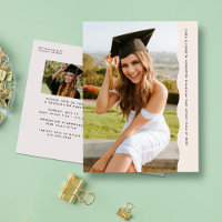 Simple trendy wavy edge photo graduation
