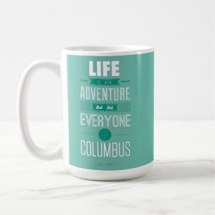 Simple Turquoise Adventure Bold Typography Clean Coffee Mug