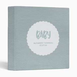 Simple Turquoise Baby Book Classeur des dossiers b