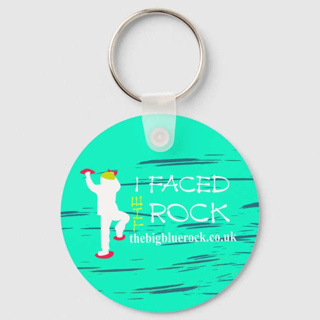 simple turquoise keychain (Front)