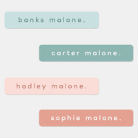 Simple Type Boho Kids Waterproof Name