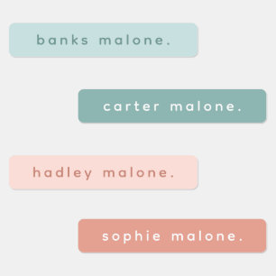 Simple Type Boho Kids Waterproof Name