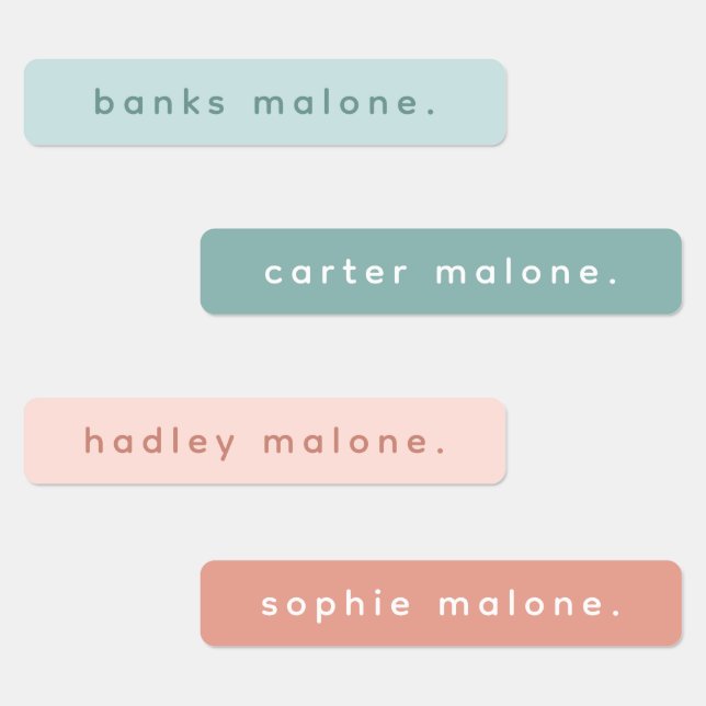 Simple Type Boho Kids Waterproof Name (Group)