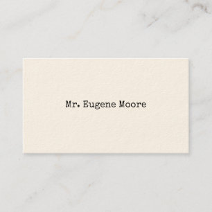 Simple Type Calling Cards