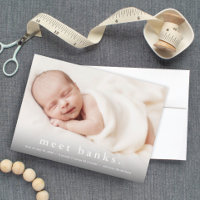 Simple Typography Baby Photo Birth