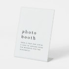 Simple Typography Black White Photo Booth Wedding