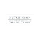 Simple Typography Family Name Return Address