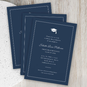 Simple Typography Graduation Invitation