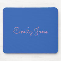 Simple Typography in Pink and Blue Personalized