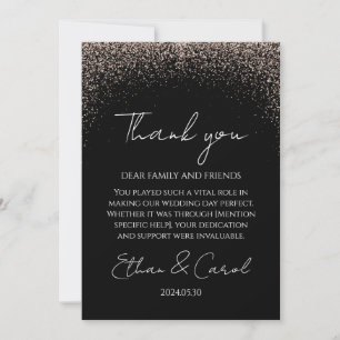simple typography marriage thank you cards