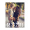 SIMPLE TYPOGRAPHY VERTICAL SAVE THE DATE POSTCARD