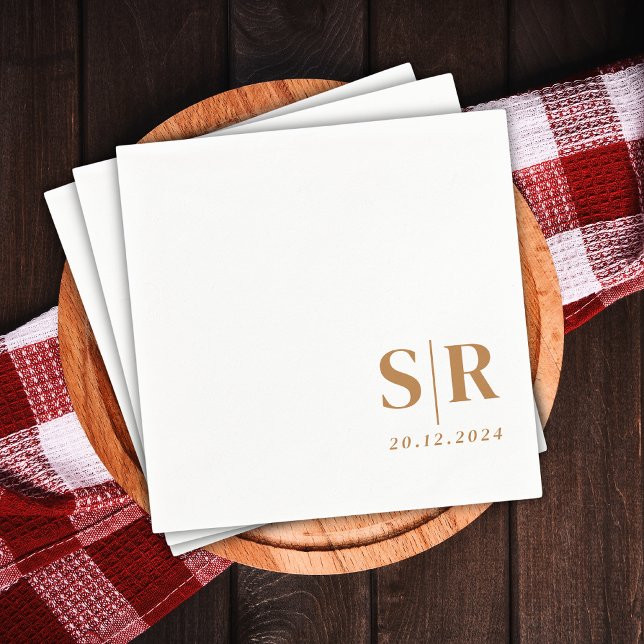 Simple typography Wedding Napkin (Creator Uploaded)