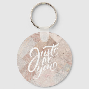 Simple Understated Marble  Keychain
