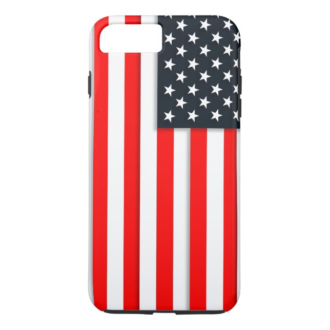 Simple United State of America USA Flag Case-Mate iPhone Case (Back)