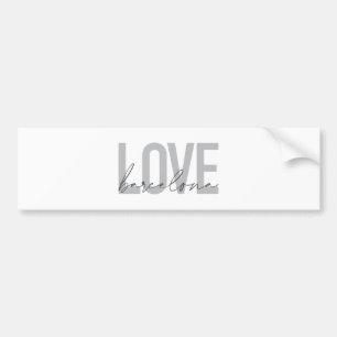 Simple, urban, modern, cool design Love Barcelona Bumper Sticker