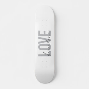 Simple, urban, modern, cool design Love Barcelona Skateboard