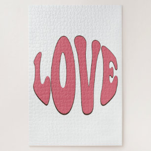 Simple, urban, modern, cool design Love Jigsaw Puzzle