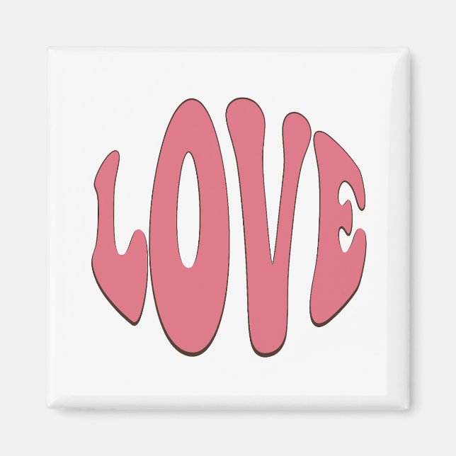 Simple, urban, modern, cool design Love Magnet (Front)