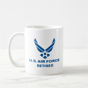 Simple US Air Force Retired Coffee Mug