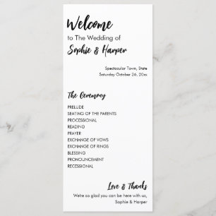 Simple, Versatile, Casual Black & White Program