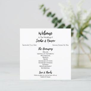 Simple Versatile Modern Casual Black & White Program