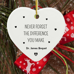 Simple Veterinarian  Ceramic Ornament