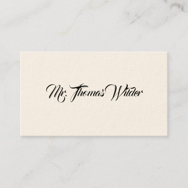 Simple Victorian Calling Cards (Front)