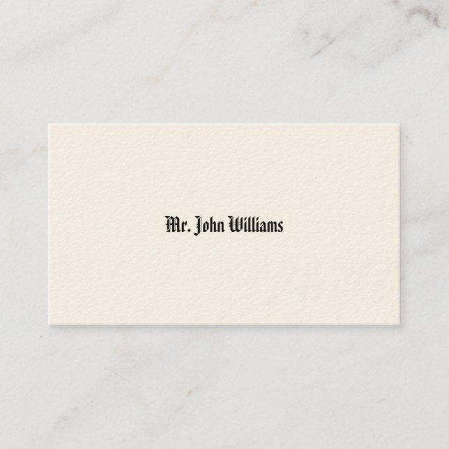 Simple Victorian Calling Cards (Front)