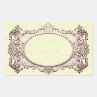 Simple Victorian Style BookPlate Sticker