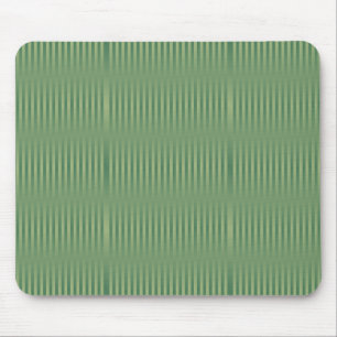 Simple Vintage Olive Sage Green Gradient Striped Mouse Pad