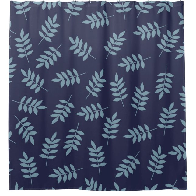 Simple vintage pattern. Dark blue background, blue (Front)