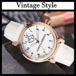 Simple Vintage Style Floral Monogram couple names Watch<br><div class="desc">Vintage Style Floral Monogram Letters with Couple's Names & Initials – Timeless Elegance Celebrate love with this Vintage Style Floral Monogram featuring beautifully crafted initials and couple’s names. Inspired by classic botanical illustrations, this design blends romantic floral elements with elegant typography for a truly timeless look. Perfect for weddings, anniversaries,...</div>