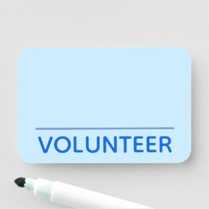 Simple "VOLUNTEER" Name Tag