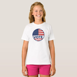 Simple Vote American Flag Election  T-Shirt