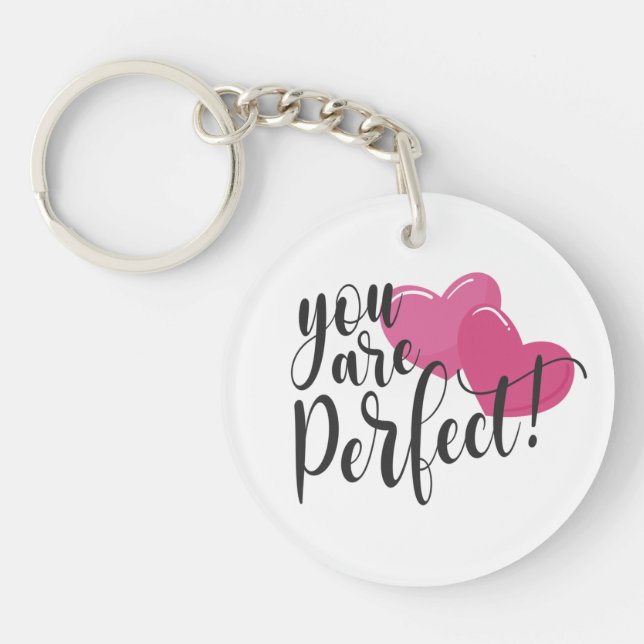 Simple Vous Êtes Parfait Valentine | Porte-clé (Devant)