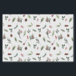 Simple Warm Red Winter Watercolor Christmas Tissue Paper<br><div class="desc">Looking for a modern and simple tissue paper that will make your holiday wrapping gorgeously unique? Our Simple Warm Red Winter Watercolor Christmas Tissue Paper is decorated with hand painted winter pine and festive red berry botanical greenery watercolor designs. Making it perfect for wrapping jewellery, small gifts, party favours and...</div>