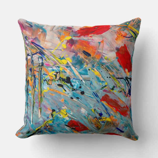 Simple Water Colour Pillow (Front)