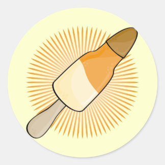 simple Water Ice Classic Round Sticker