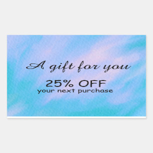 Simple watercolor calligraphy custom Sticker